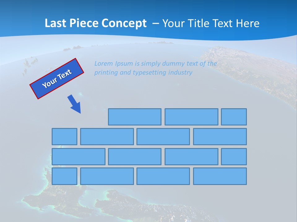 An Aerial View Of A Tropical Island Powerpoint Presentation PowerPoint Template