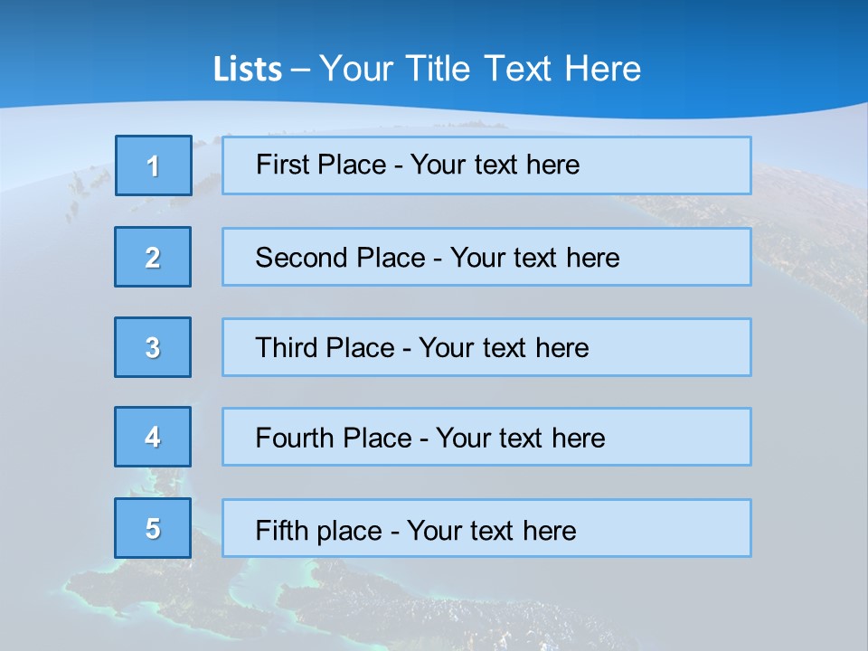 An Aerial View Of A Tropical Island Powerpoint Presentation PowerPoint Template