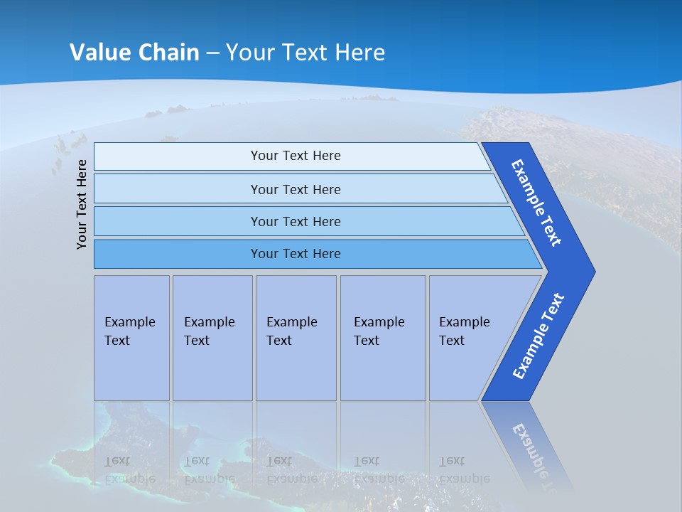 An Aerial View Of A Tropical Island Powerpoint Presentation PowerPoint Template