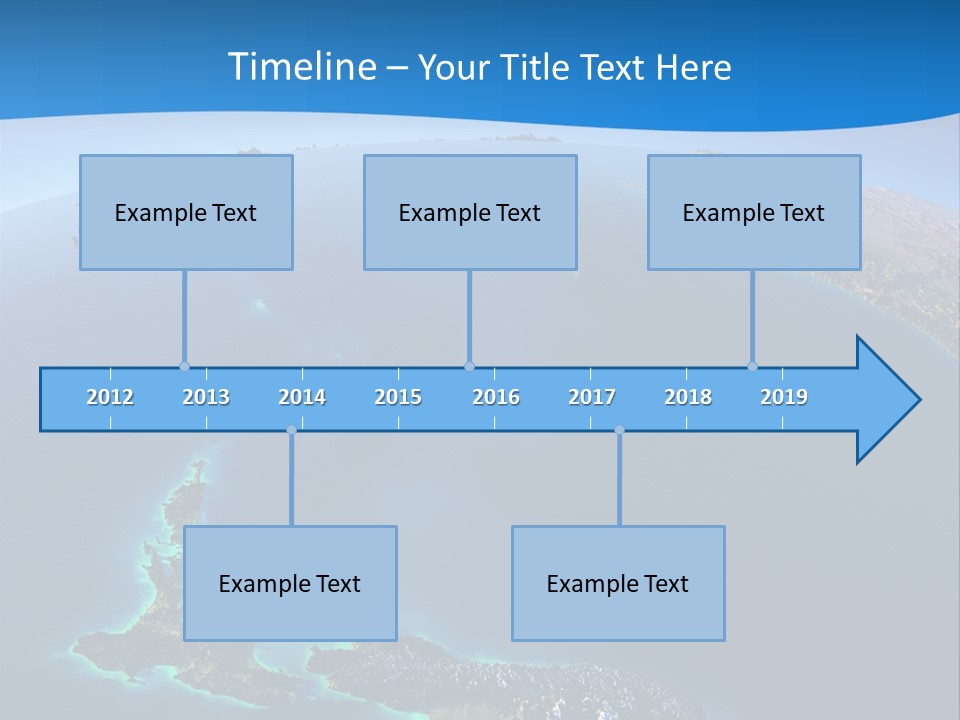 An Aerial View Of A Tropical Island Powerpoint Presentation PowerPoint Template