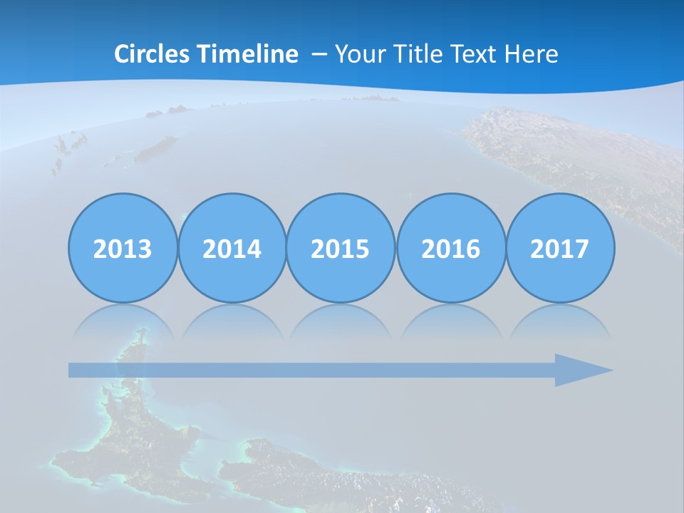 An Aerial View Of A Tropical Island Powerpoint Presentation PowerPoint Template