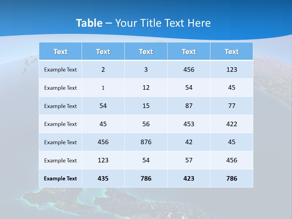 An Aerial View Of A Tropical Island Powerpoint Presentation PowerPoint Template