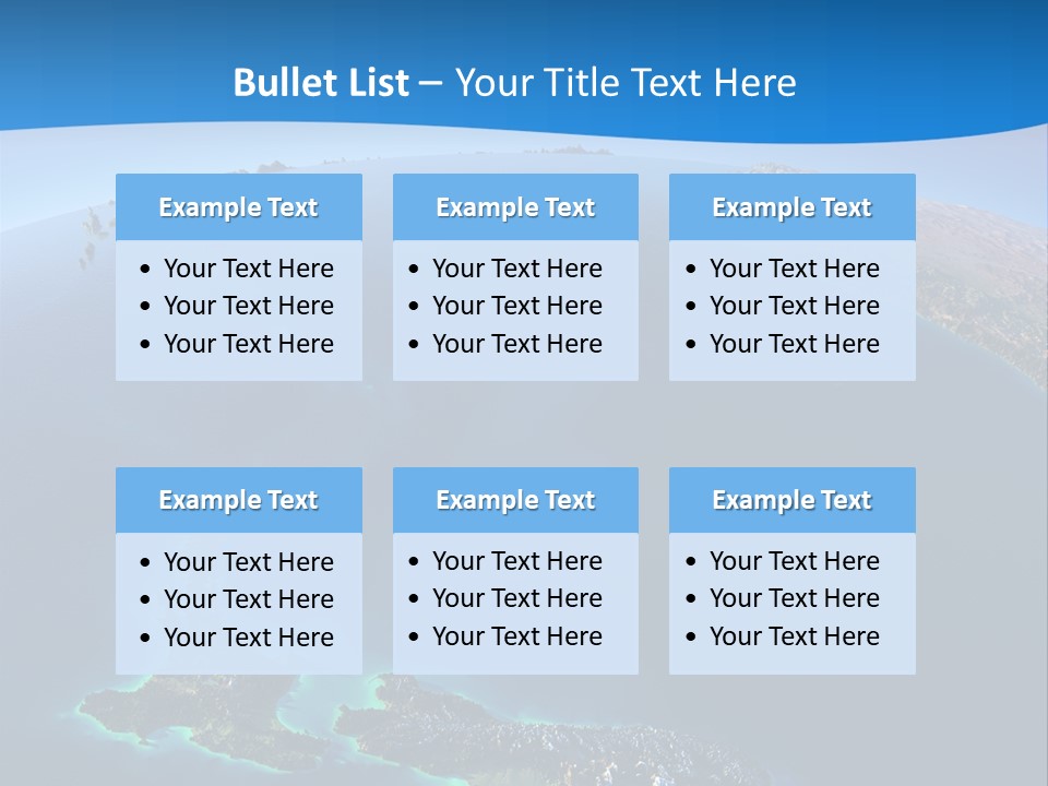 An Aerial View Of A Tropical Island Powerpoint Presentation PowerPoint Template