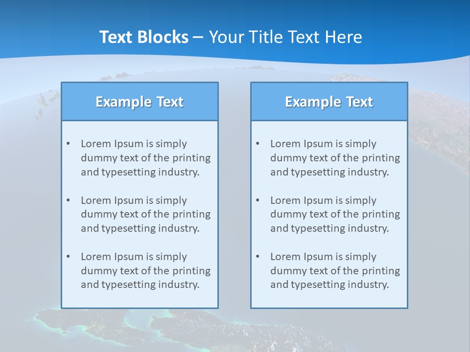 An Aerial View Of A Tropical Island Powerpoint Presentation PowerPoint Template
