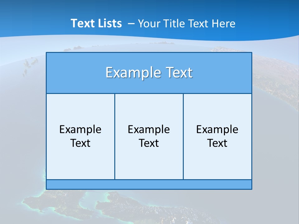 An Aerial View Of A Tropical Island Powerpoint Presentation PowerPoint Template