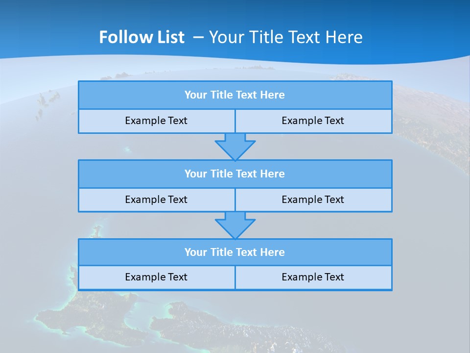 An Aerial View Of A Tropical Island Powerpoint Presentation PowerPoint Template