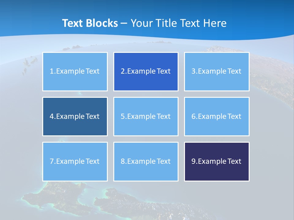 An Aerial View Of A Tropical Island Powerpoint Presentation PowerPoint Template