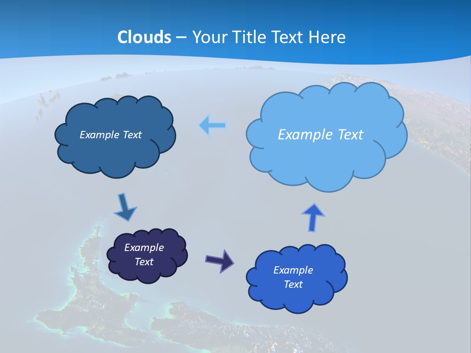 An Aerial View Of A Tropical Island Powerpoint Presentation PowerPoint Template