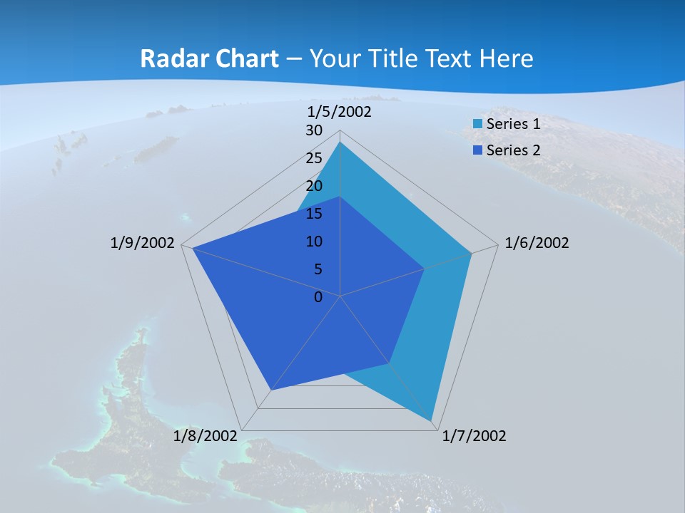 An Aerial View Of A Tropical Island Powerpoint Presentation PowerPoint Template