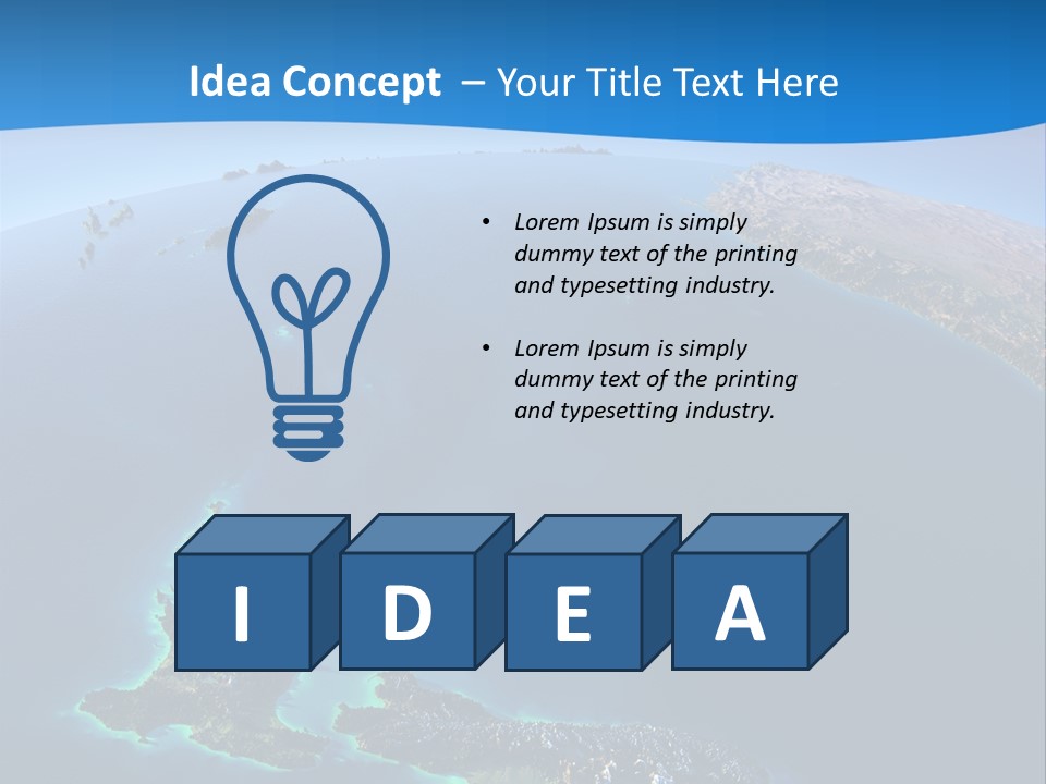 An Aerial View Of A Tropical Island Powerpoint Presentation PowerPoint Template