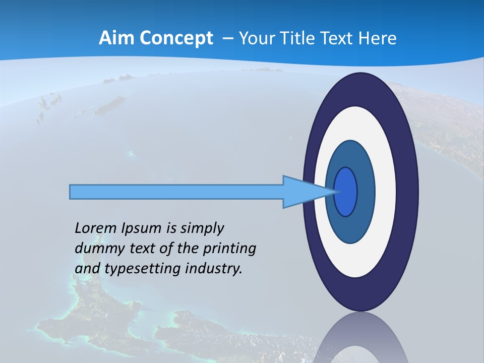 An Aerial View Of A Tropical Island Powerpoint Presentation PowerPoint Template