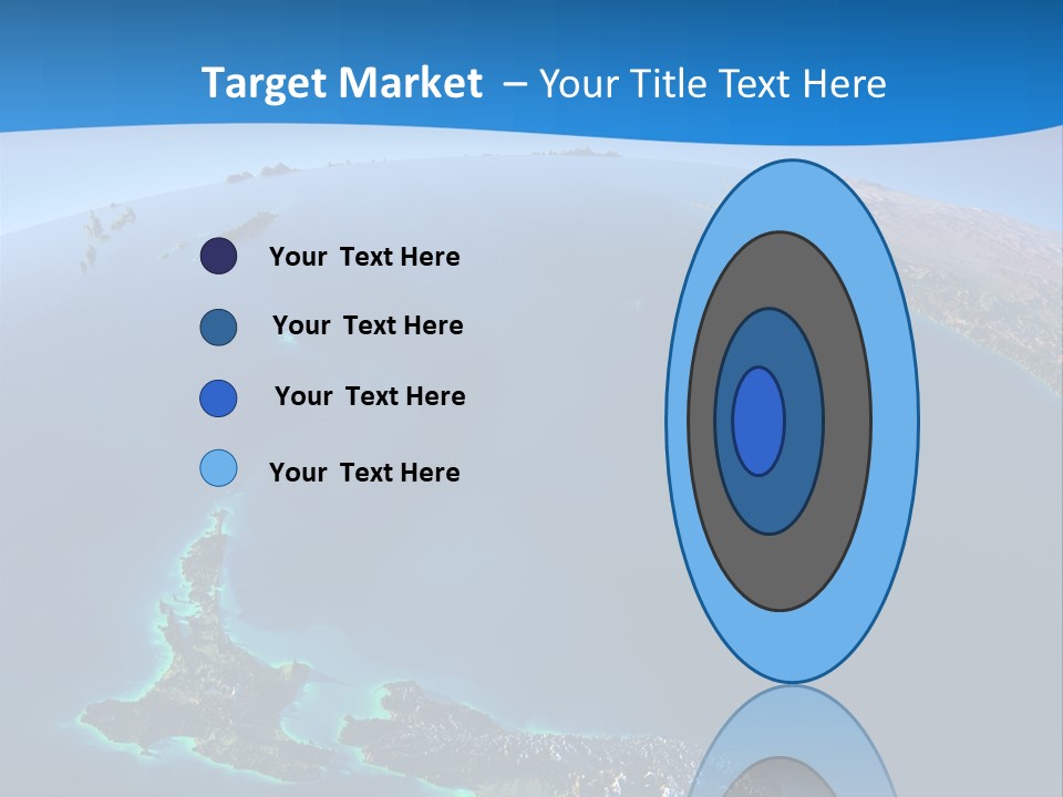 An Aerial View Of A Tropical Island Powerpoint Presentation PowerPoint Template