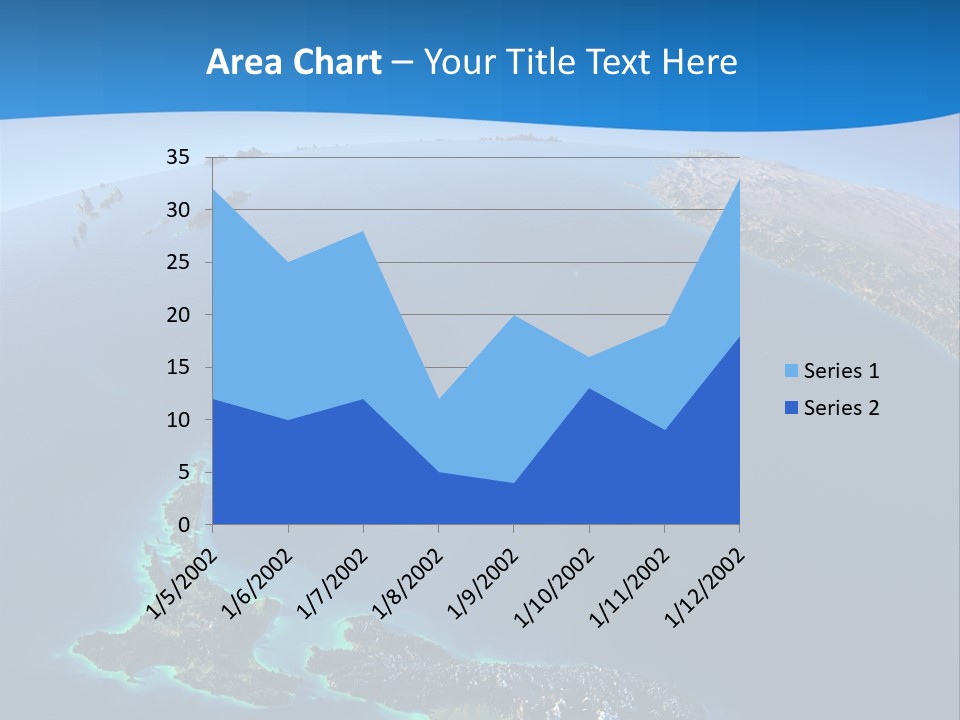 An Aerial View Of A Tropical Island Powerpoint Presentation PowerPoint Template