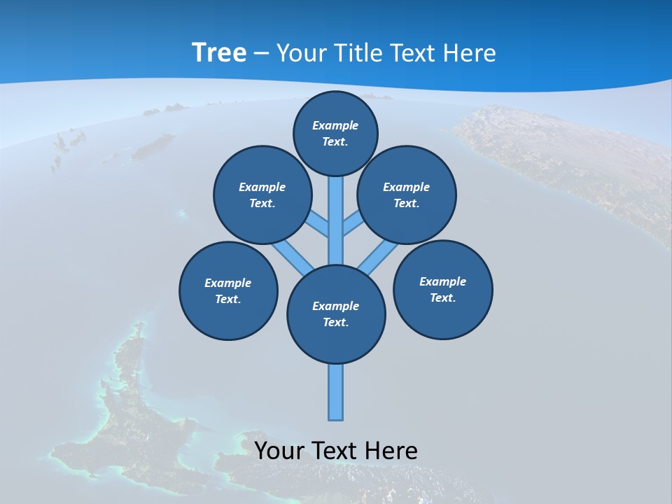 An Aerial View Of A Tropical Island Powerpoint Presentation PowerPoint Template