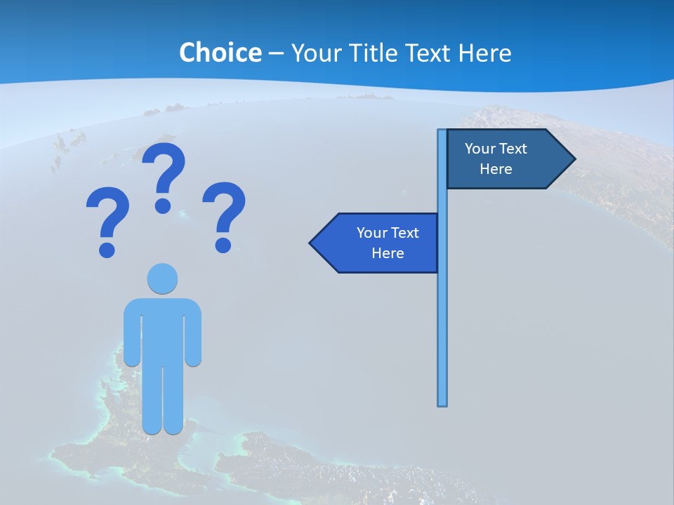 An Aerial View Of A Tropical Island Powerpoint Presentation PowerPoint Template
