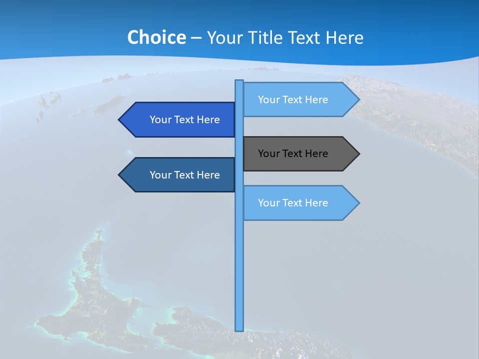 An Aerial View Of A Tropical Island Powerpoint Presentation PowerPoint Template