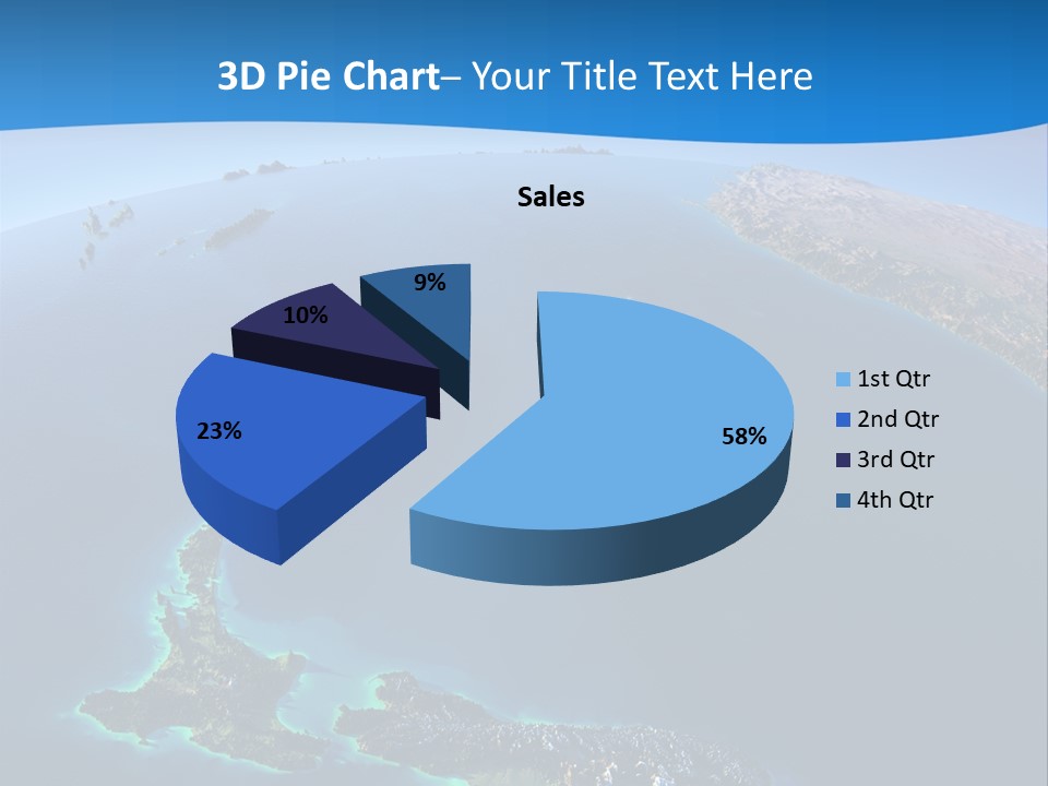 An Aerial View Of A Tropical Island Powerpoint Presentation PowerPoint Template
