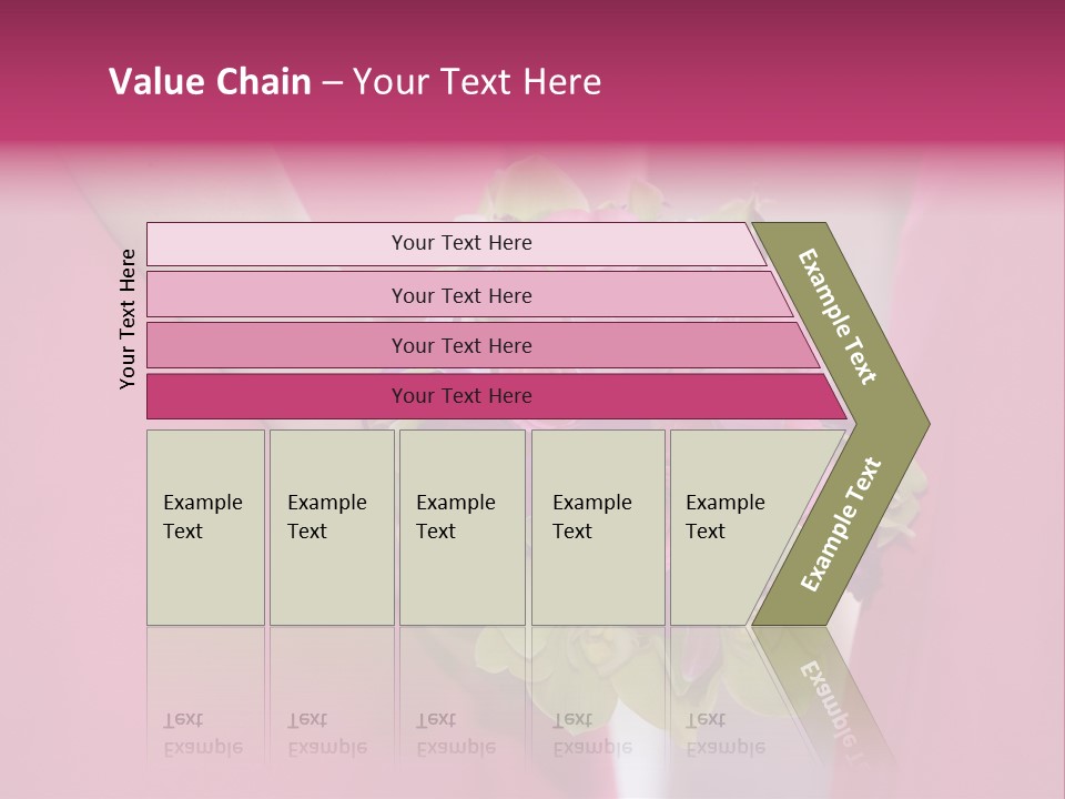 A Woman In A Pink Dress Holding A Bouquet Of Flowers PowerPoint Template