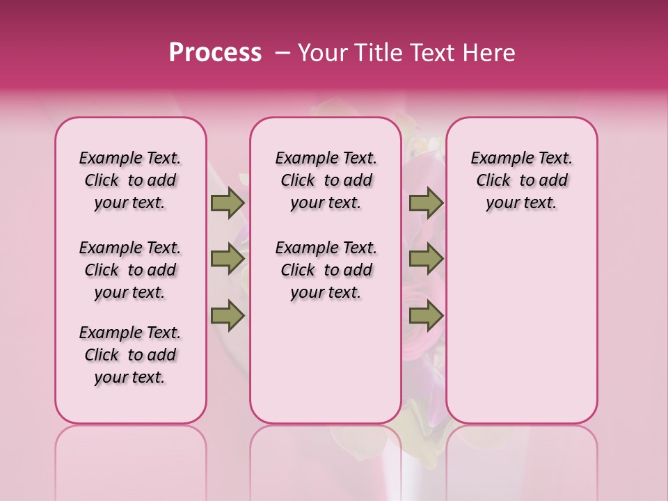 A Woman In A Pink Dress Holding A Bouquet Of Flowers PowerPoint Template