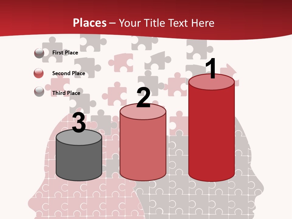 A Person With Puzzle Pieces In Their Head PowerPoint Template