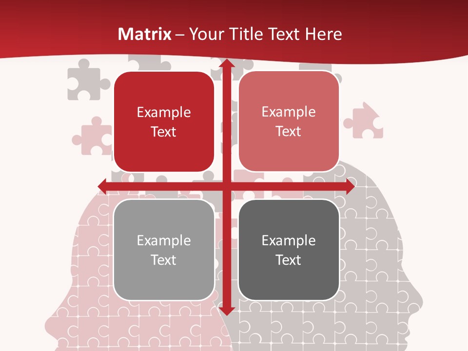 A Person With Puzzle Pieces In Their Head PowerPoint Template
