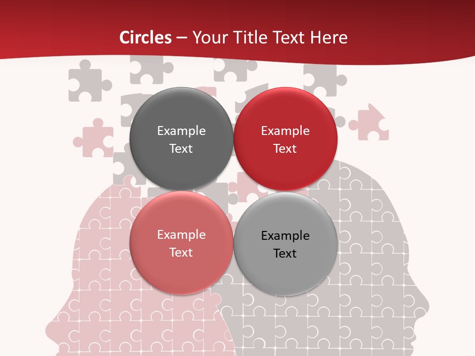 A Person With Puzzle Pieces In Their Head PowerPoint Template