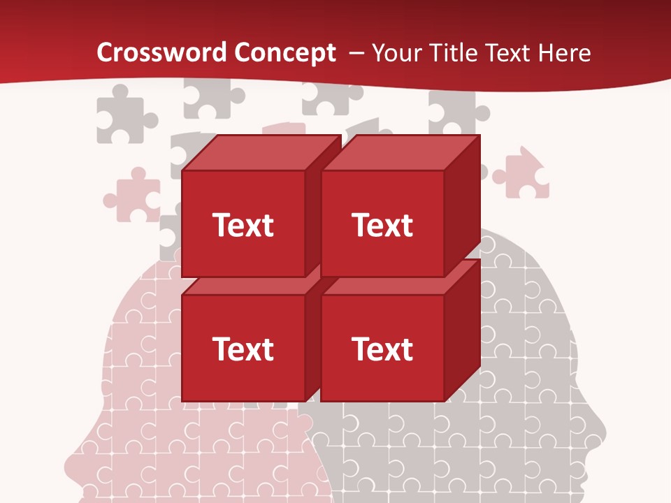 A Person With Puzzle Pieces In Their Head PowerPoint Template