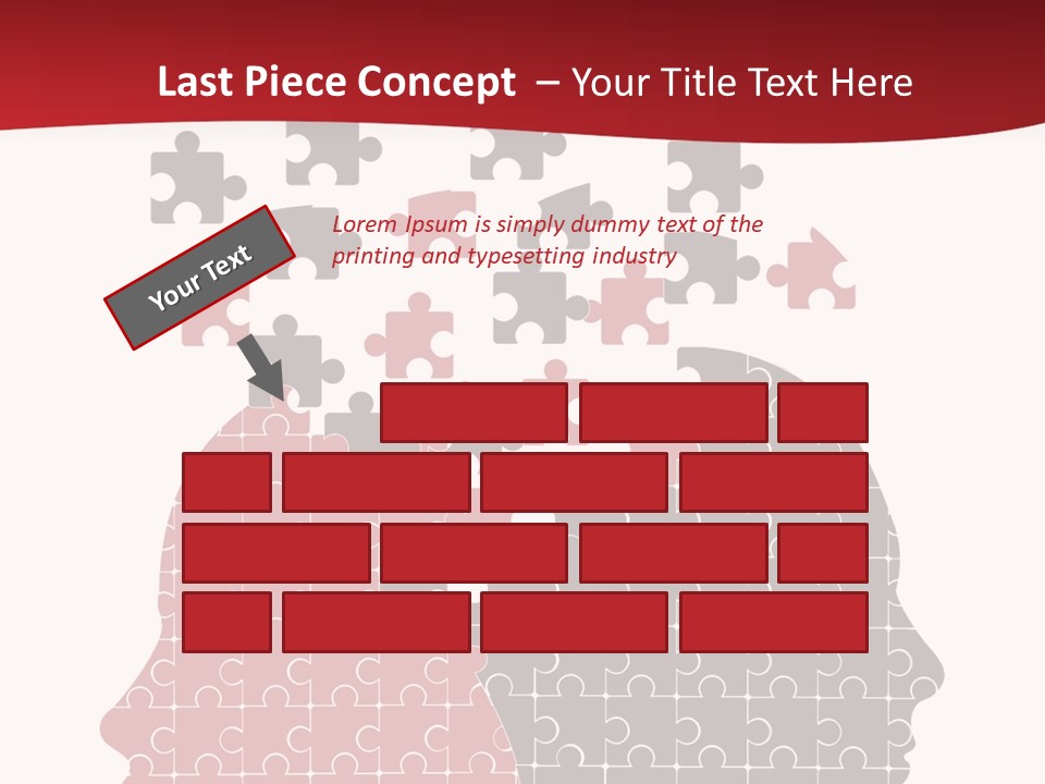 A Person With Puzzle Pieces In Their Head PowerPoint Template