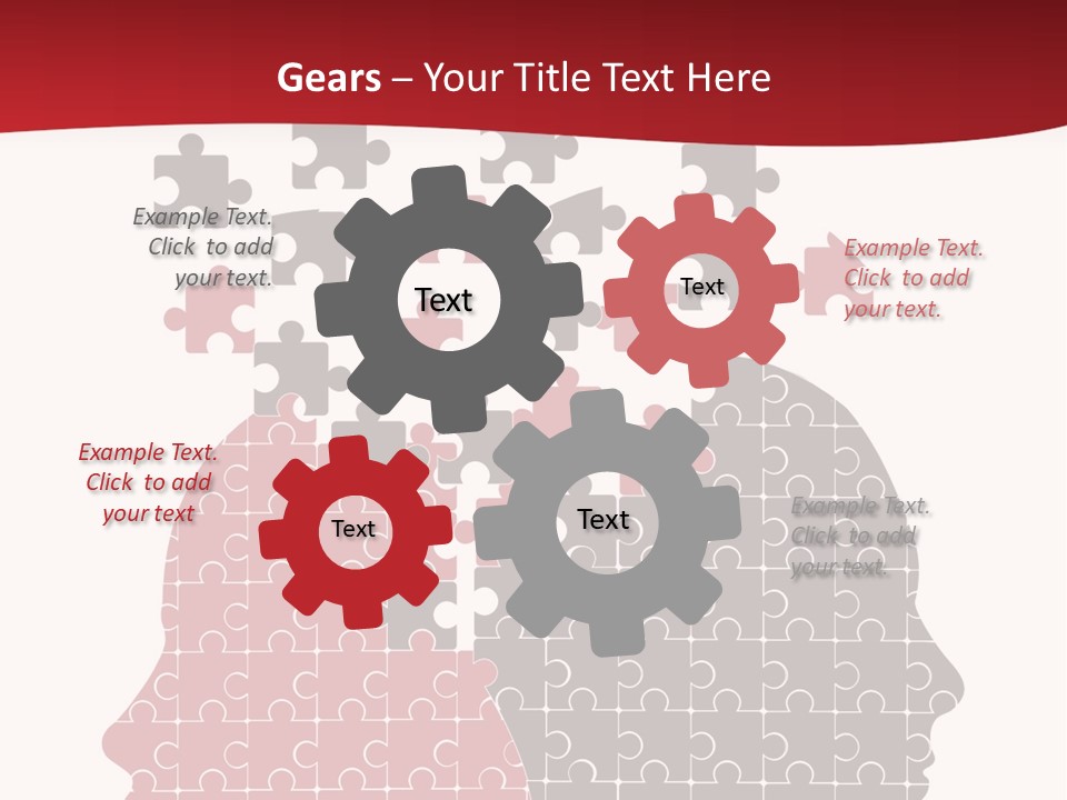A Person With Puzzle Pieces In Their Head PowerPoint Template