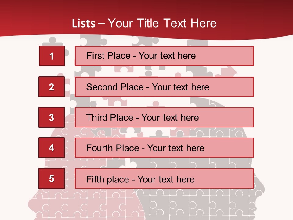 A Person With Puzzle Pieces In Their Head PowerPoint Template