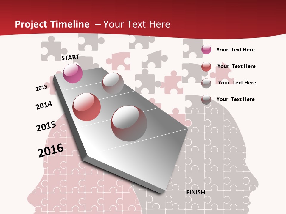 A Person With Puzzle Pieces In Their Head PowerPoint Template