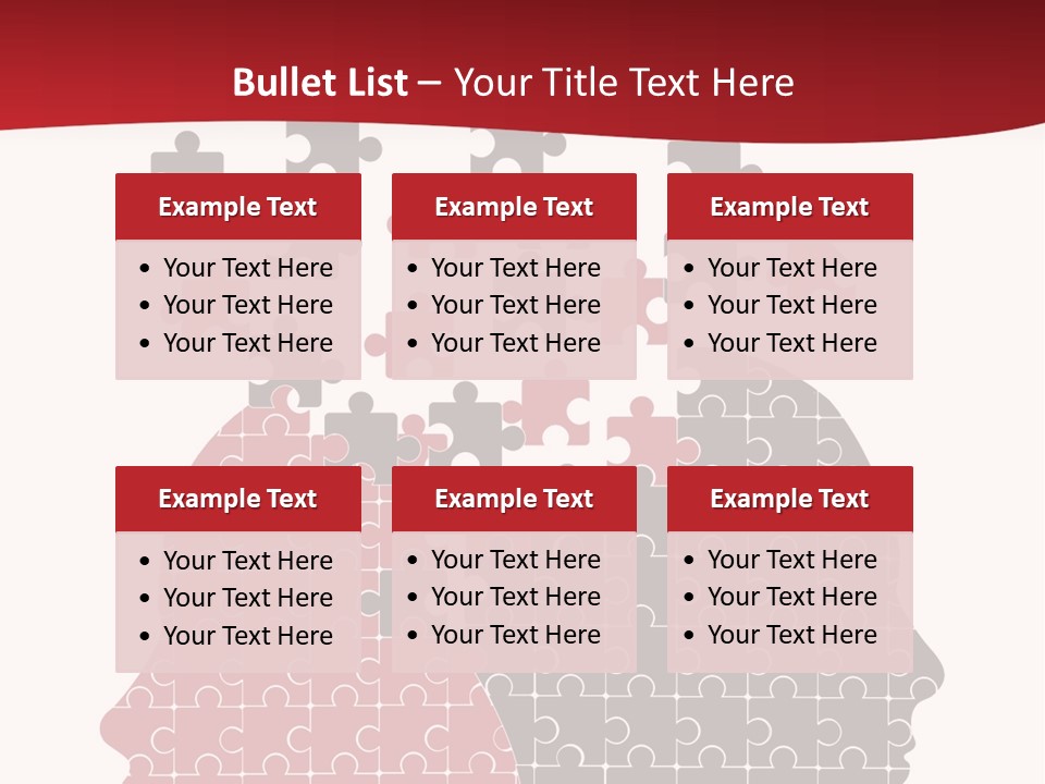 A Person With Puzzle Pieces In Their Head PowerPoint Template