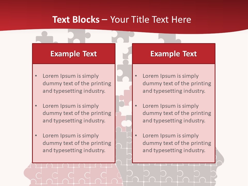 A Person With Puzzle Pieces In Their Head PowerPoint Template
