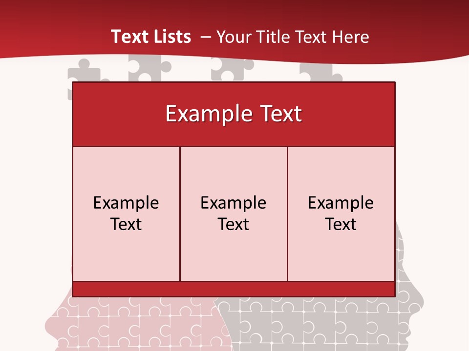 A Person With Puzzle Pieces In Their Head PowerPoint Template