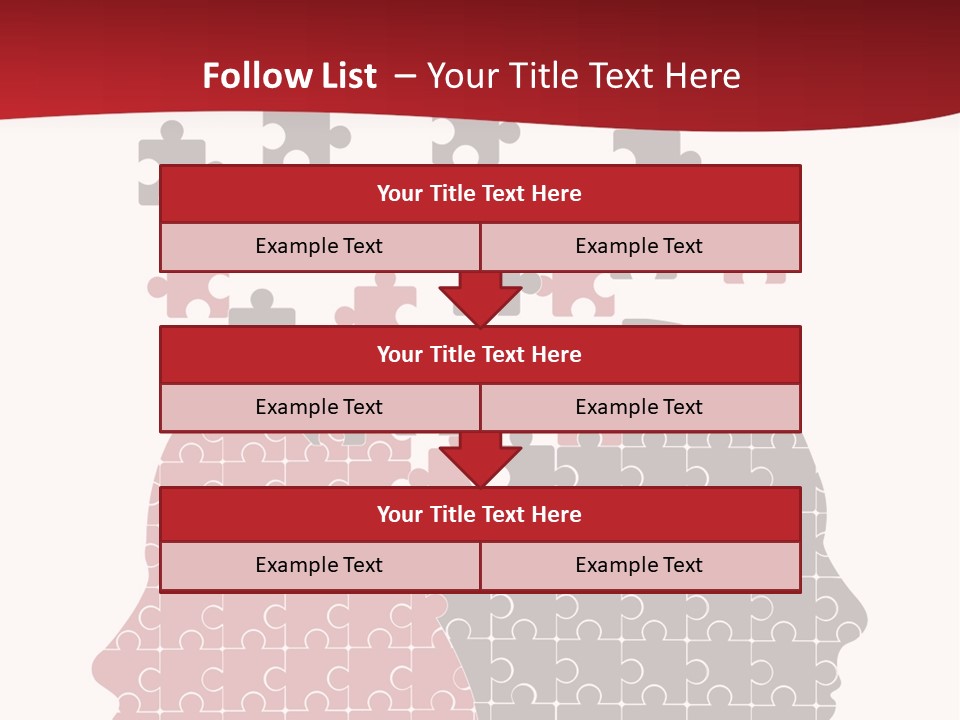 A Person With Puzzle Pieces In Their Head PowerPoint Template