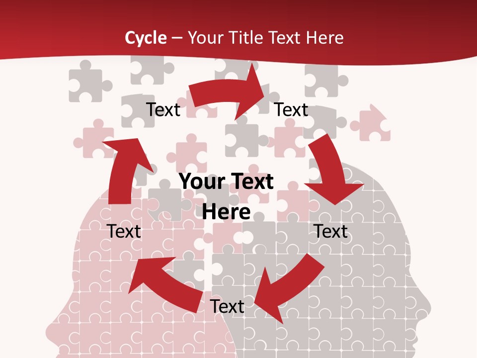 A Person With Puzzle Pieces In Their Head PowerPoint Template