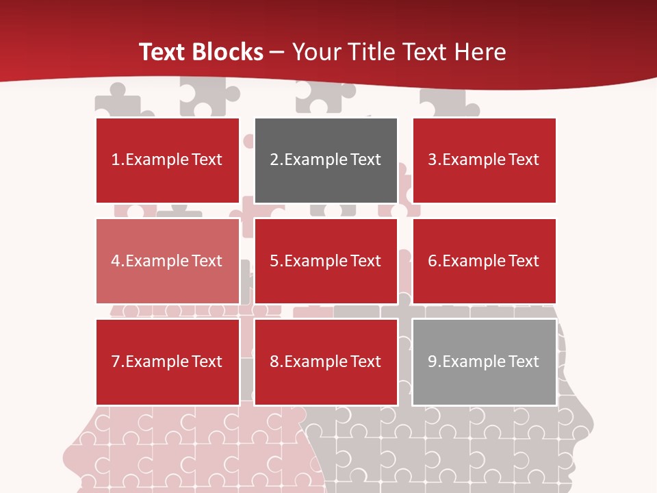 A Person With Puzzle Pieces In Their Head PowerPoint Template