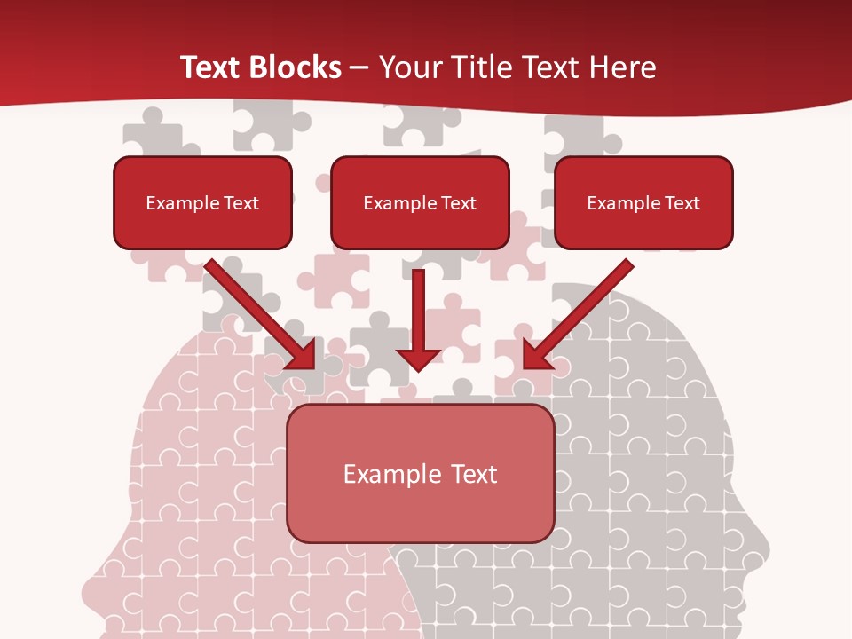 A Person With Puzzle Pieces In Their Head PowerPoint Template