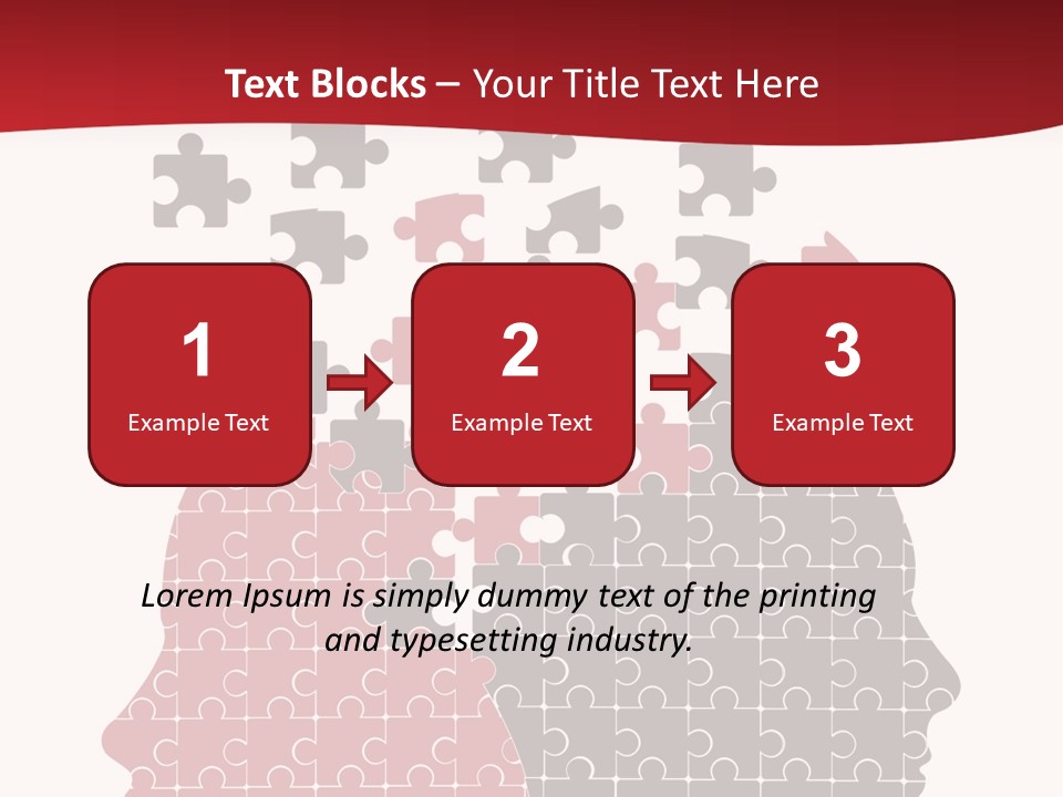 A Person With Puzzle Pieces In Their Head PowerPoint Template