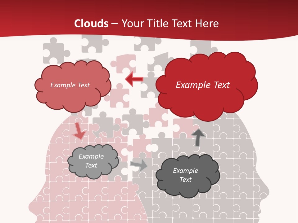 A Person With Puzzle Pieces In Their Head PowerPoint Template
