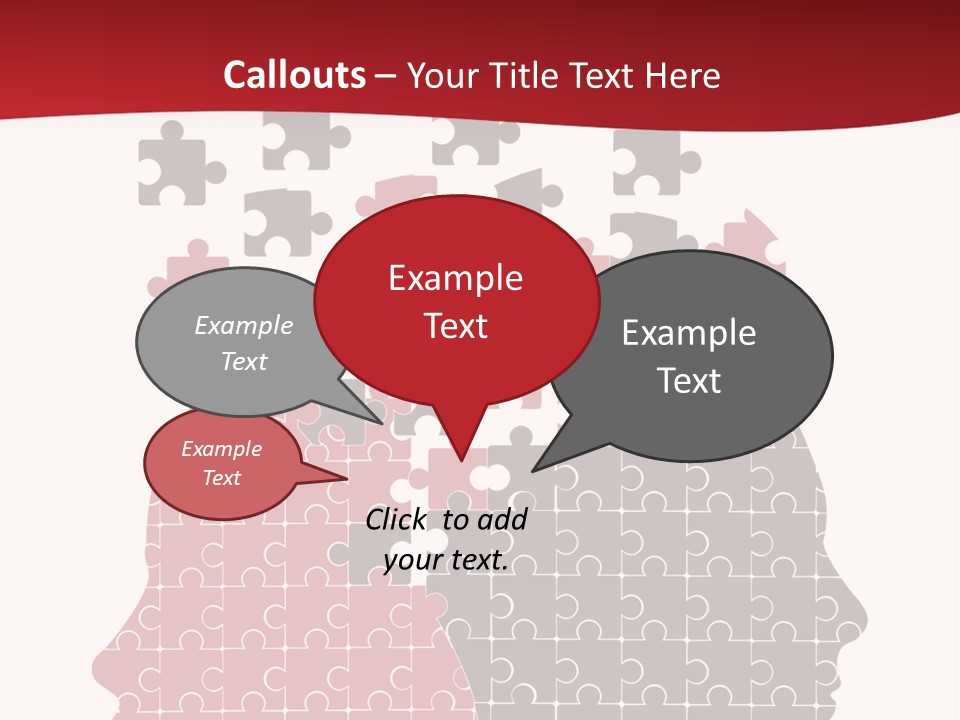A Person With Puzzle Pieces In Their Head PowerPoint Template