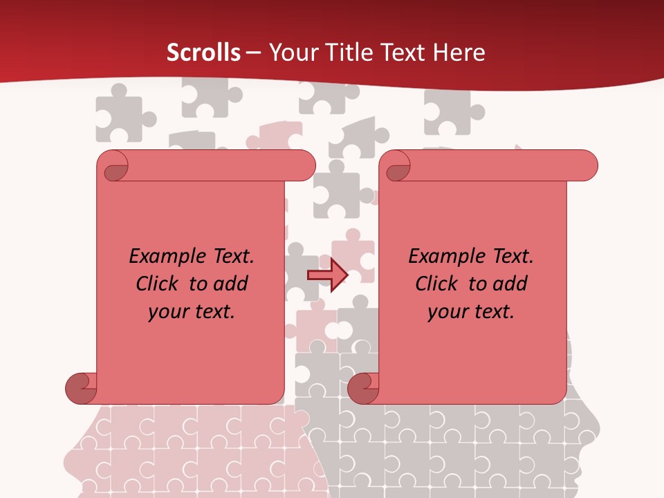 A Person With Puzzle Pieces In Their Head PowerPoint Template