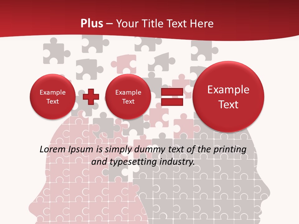 A Person With Puzzle Pieces In Their Head PowerPoint Template