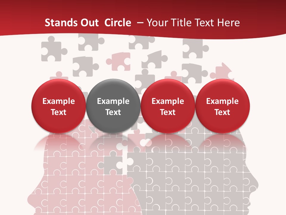 A Person With Puzzle Pieces In Their Head PowerPoint Template