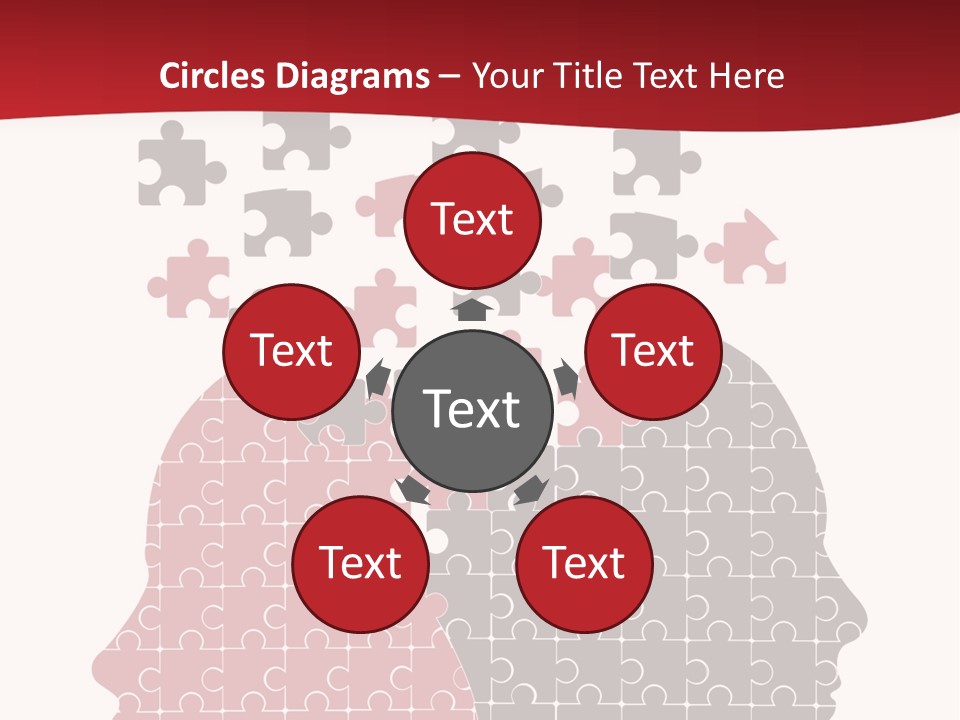 A Person With Puzzle Pieces In Their Head PowerPoint Template