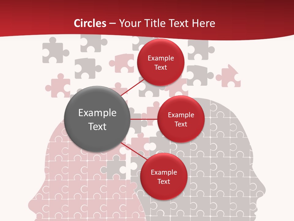 A Person With Puzzle Pieces In Their Head PowerPoint Template