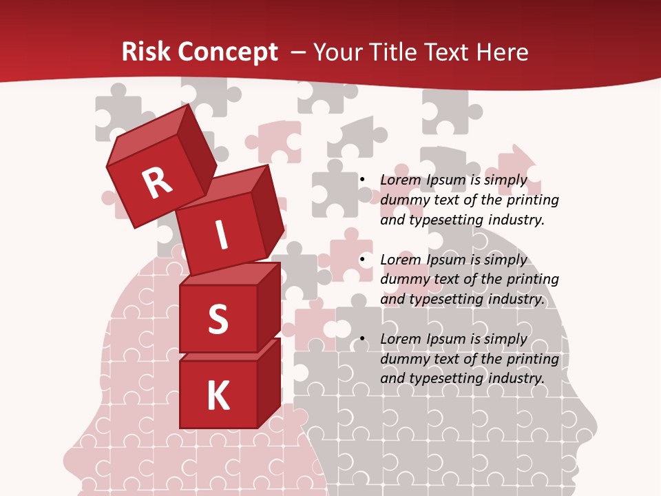 A Person With Puzzle Pieces In Their Head PowerPoint Template