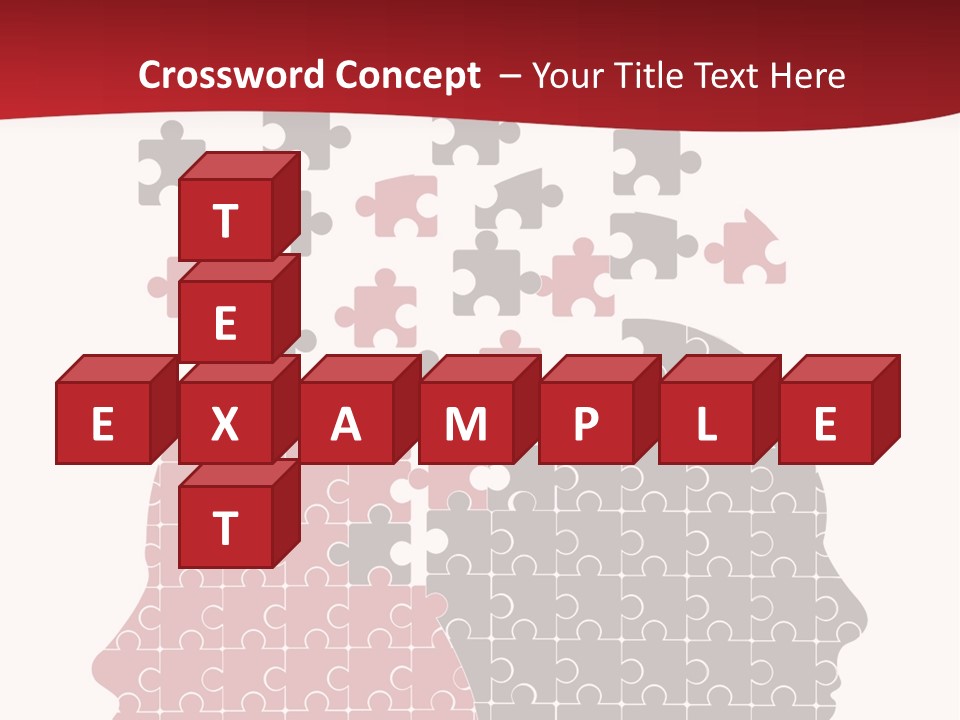 A Person With Puzzle Pieces In Their Head PowerPoint Template