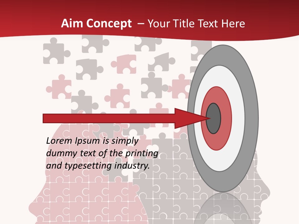 A Person With Puzzle Pieces In Their Head PowerPoint Template