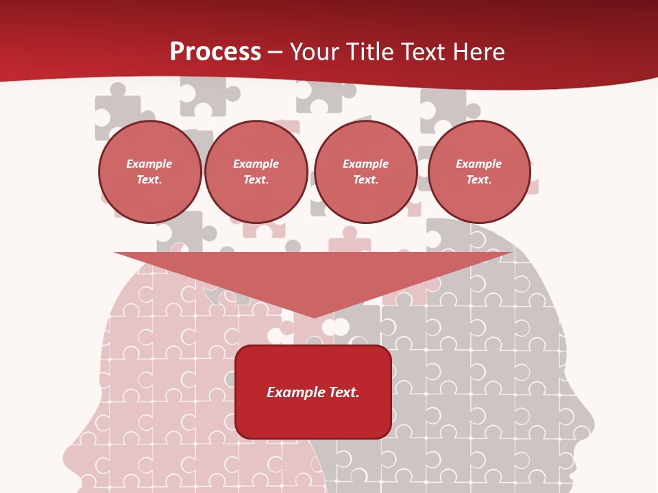 A Person With Puzzle Pieces In Their Head PowerPoint Template